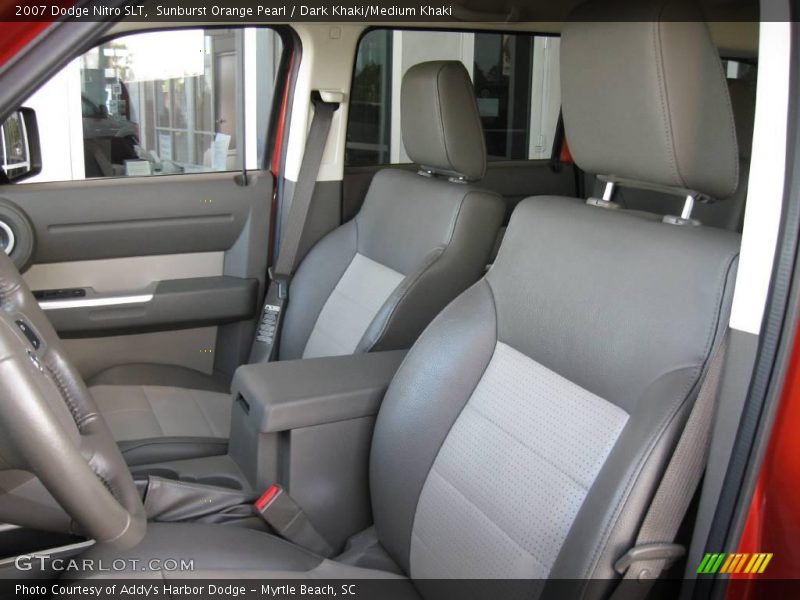 Sunburst Orange Pearl / Dark Khaki/Medium Khaki 2007 Dodge Nitro SLT