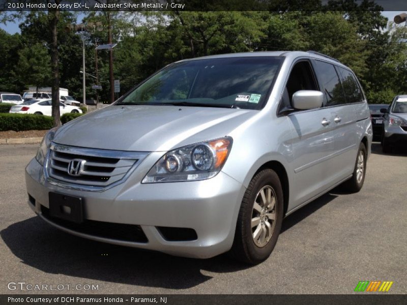 Alabaster Silver Metallic / Gray 2010 Honda Odyssey EX-L