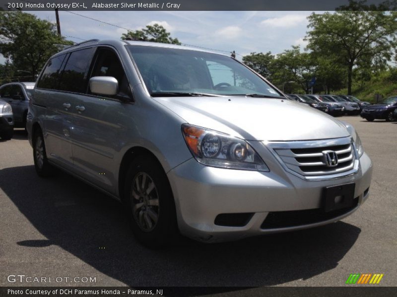 Alabaster Silver Metallic / Gray 2010 Honda Odyssey EX-L