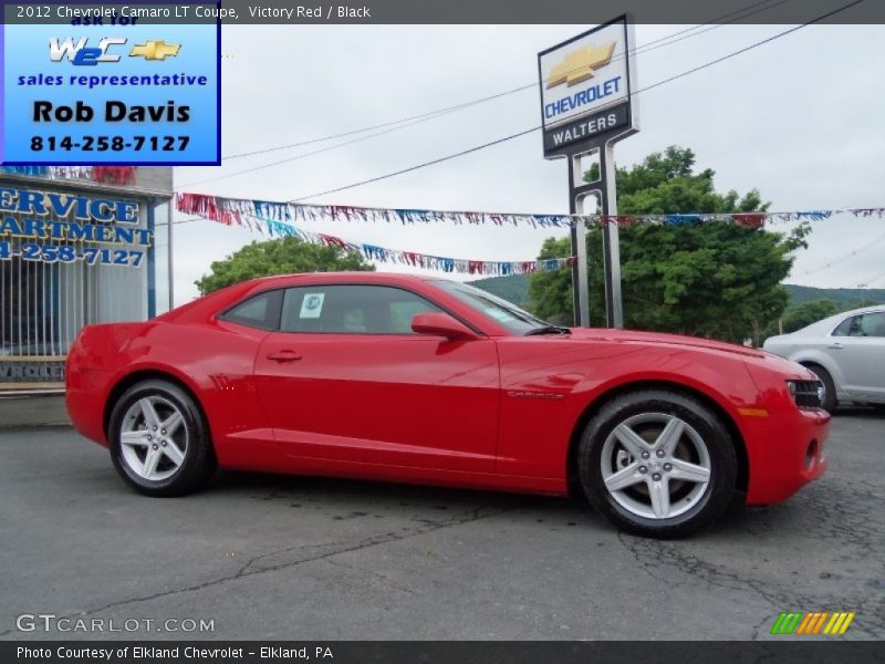 Victory Red / Black 2012 Chevrolet Camaro LT Coupe