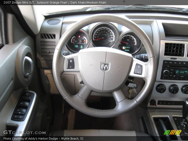 Sunburst Orange Pearl / Dark Khaki/Medium Khaki 2007 Dodge Nitro SLT