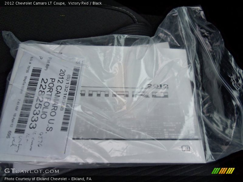 Victory Red / Black 2012 Chevrolet Camaro LT Coupe