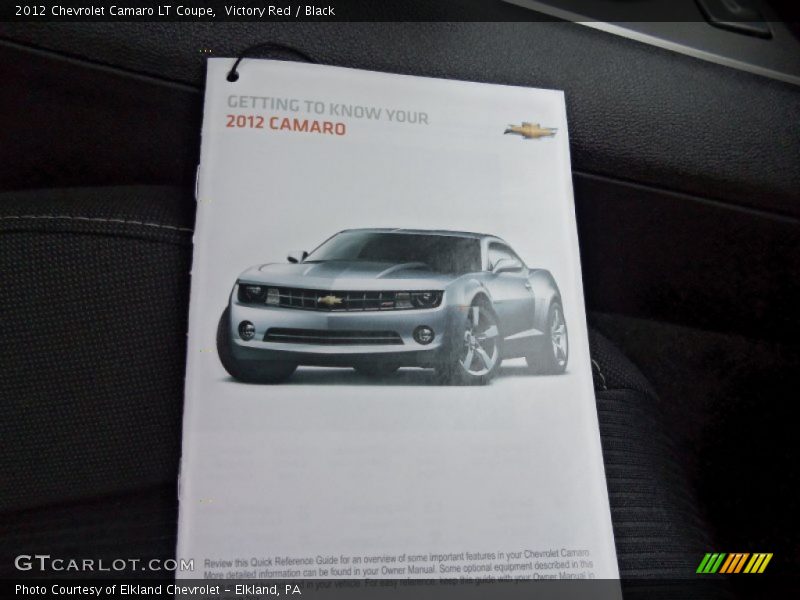 Victory Red / Black 2012 Chevrolet Camaro LT Coupe