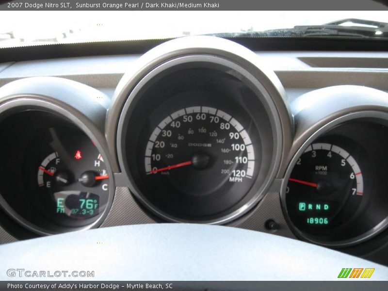 Sunburst Orange Pearl / Dark Khaki/Medium Khaki 2007 Dodge Nitro SLT