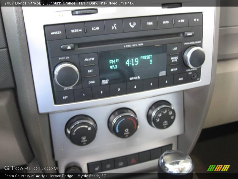 Sunburst Orange Pearl / Dark Khaki/Medium Khaki 2007 Dodge Nitro SLT