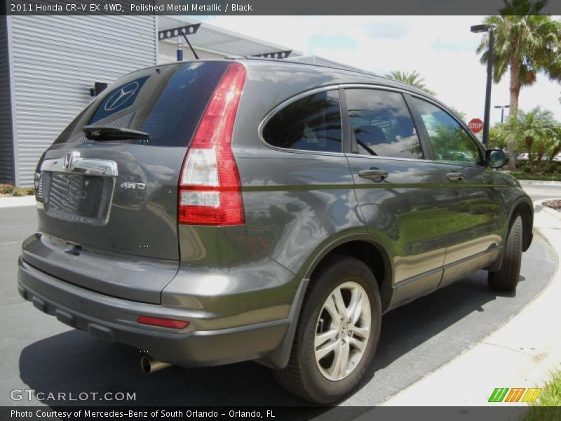 Polished Metal Metallic / Black 2011 Honda CR-V EX 4WD