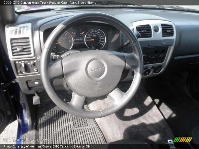 Navy Blue / Ebony 2009 GMC Canyon Work Truck Regular Cab