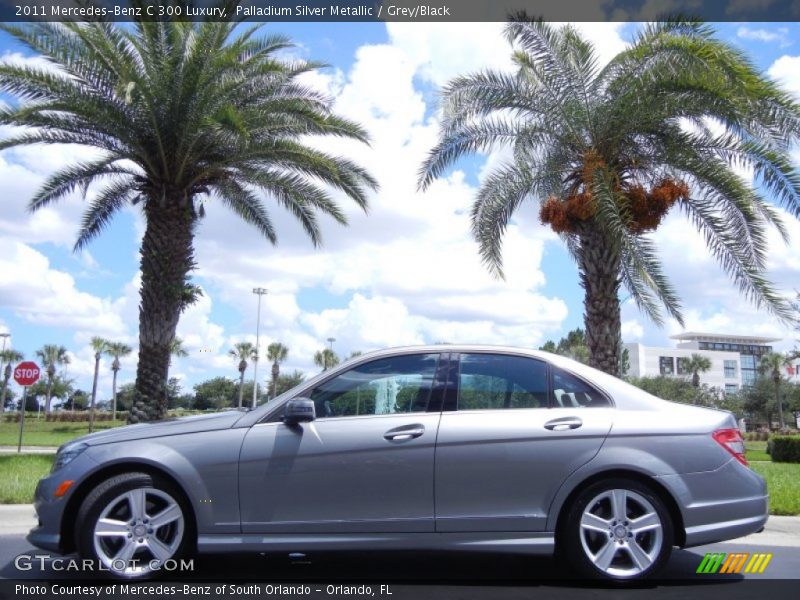 Palladium Silver Metallic / Grey/Black 2011 Mercedes-Benz C 300 Luxury