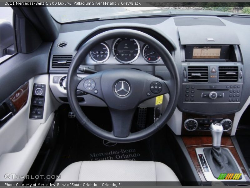 Palladium Silver Metallic / Grey/Black 2011 Mercedes-Benz C 300 Luxury