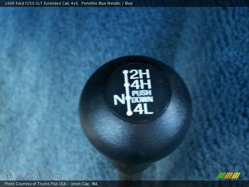 Portofino Blue Metallic / Blue 1996 Ford F250 XLT Extended Cab 4x4