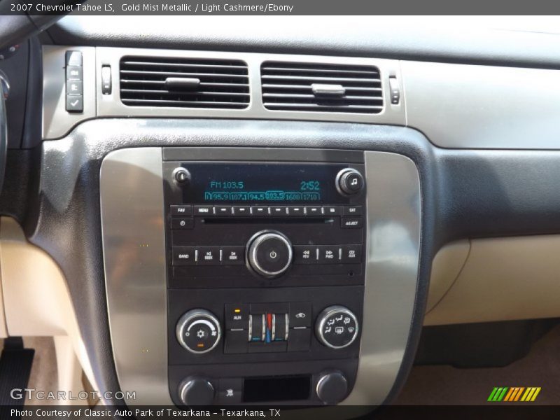 Gold Mist Metallic / Light Cashmere/Ebony 2007 Chevrolet Tahoe LS