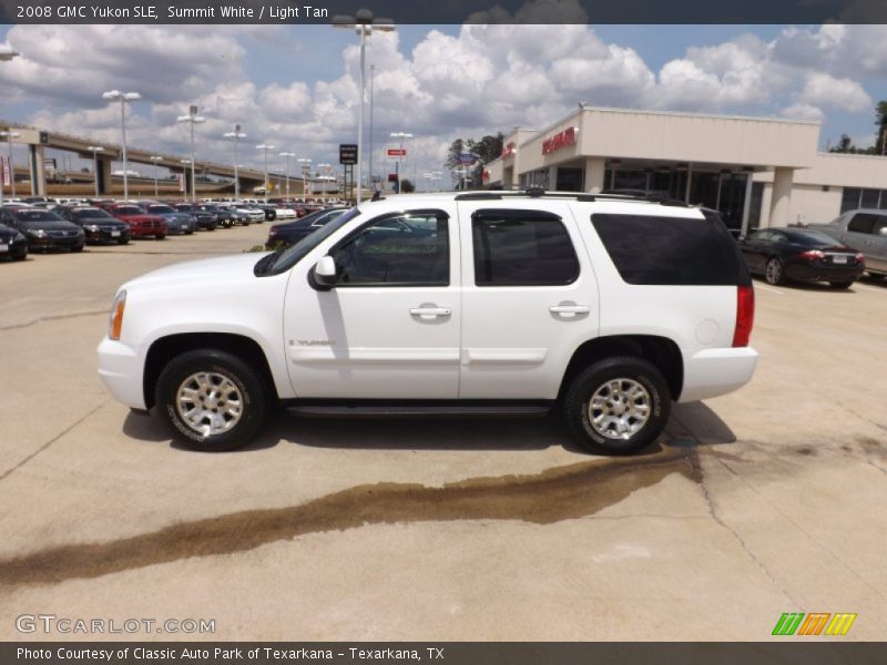 Summit White / Light Tan 2008 GMC Yukon SLE