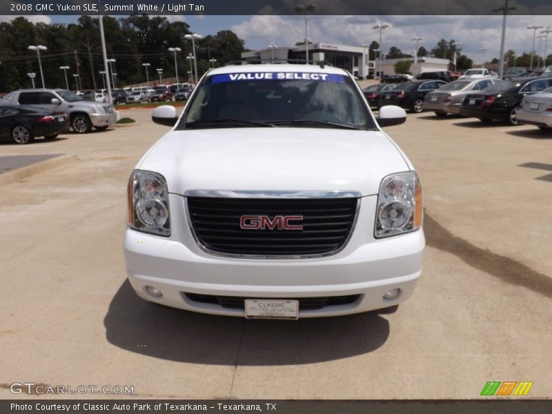 Summit White / Light Tan 2008 GMC Yukon SLE
