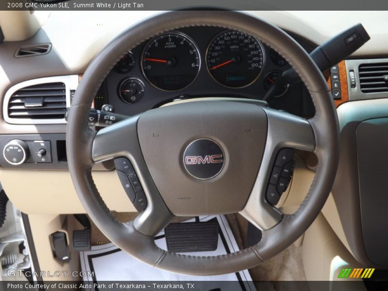 Summit White / Light Tan 2008 GMC Yukon SLE
