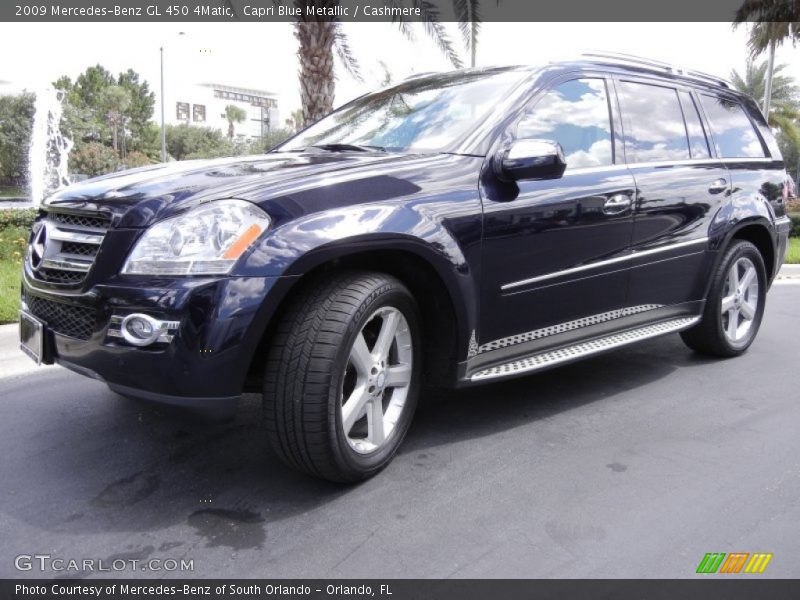 Capri Blue Metallic / Cashmere 2009 Mercedes-Benz GL 450 4Matic