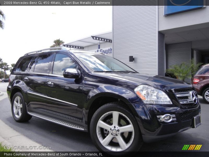Capri Blue Metallic / Cashmere 2009 Mercedes-Benz GL 450 4Matic