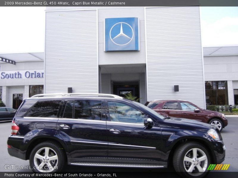Capri Blue Metallic / Cashmere 2009 Mercedes-Benz GL 450 4Matic
