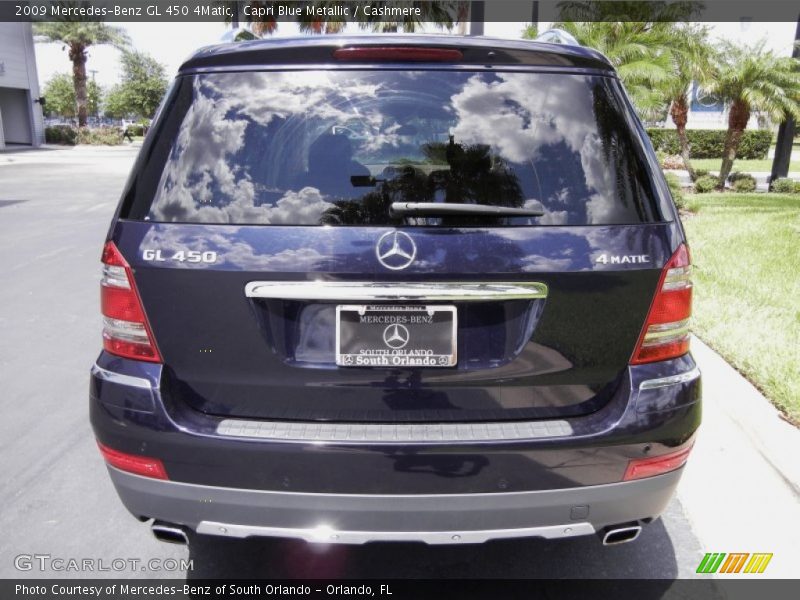 Capri Blue Metallic / Cashmere 2009 Mercedes-Benz GL 450 4Matic