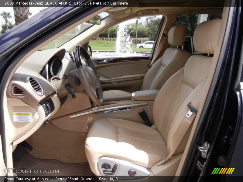 Capri Blue Metallic / Cashmere 2009 Mercedes-Benz GL 450 4Matic