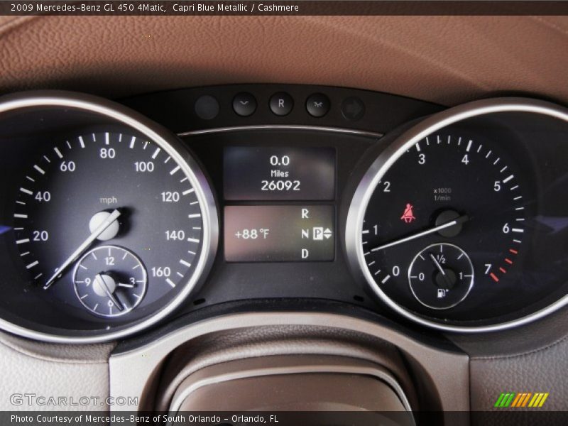 Capri Blue Metallic / Cashmere 2009 Mercedes-Benz GL 450 4Matic