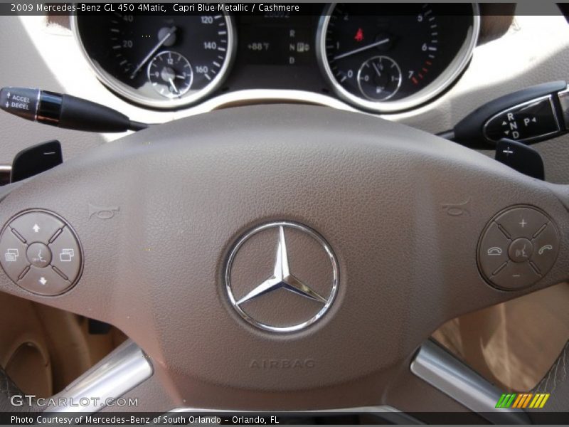 Capri Blue Metallic / Cashmere 2009 Mercedes-Benz GL 450 4Matic