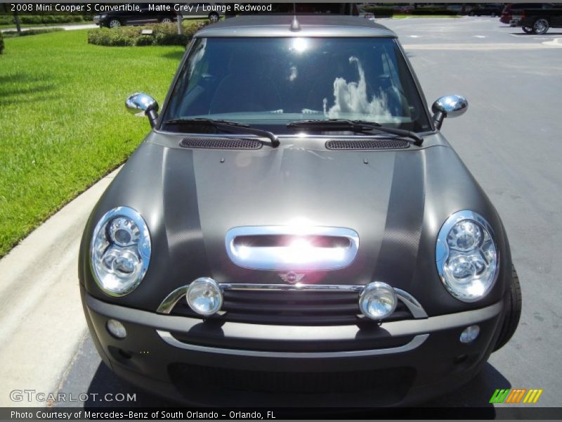 Matte Grey / Lounge Redwood 2008 Mini Cooper S Convertible