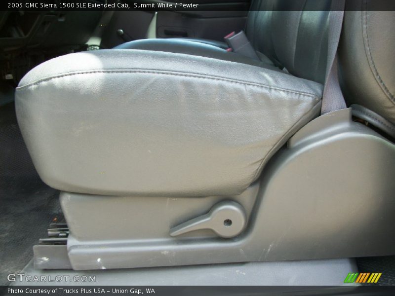 Summit White / Pewter 2005 GMC Sierra 1500 SLE Extended Cab
