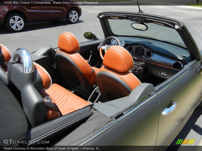 Matte Grey / Lounge Redwood 2008 Mini Cooper S Convertible