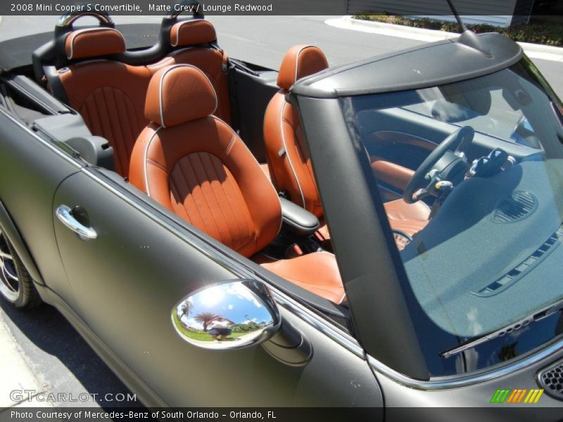 Matte Grey / Lounge Redwood 2008 Mini Cooper S Convertible
