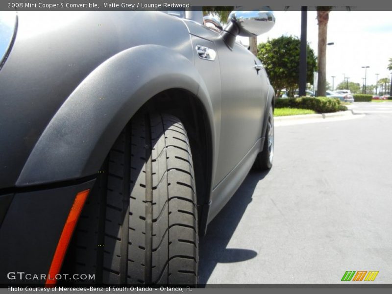 Matte Grey / Lounge Redwood 2008 Mini Cooper S Convertible