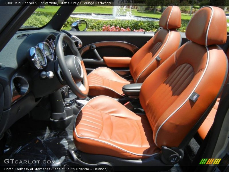 Front Seat of 2008 Cooper S Convertible