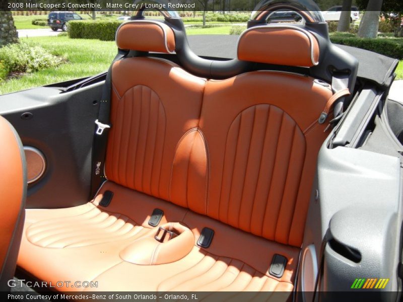 2008 Cooper S Convertible Lounge Redwood Interior