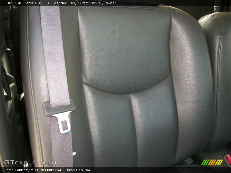 Summit White / Pewter 2005 GMC Sierra 1500 SLE Extended Cab