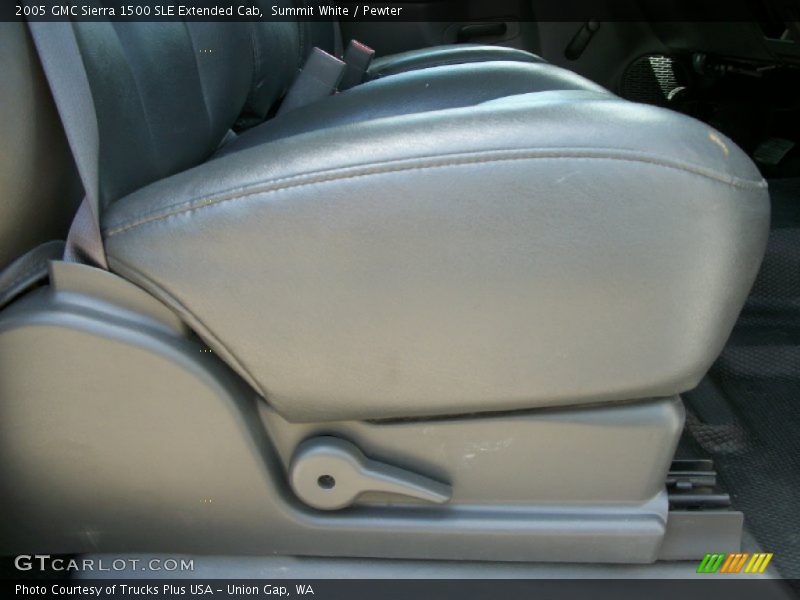Summit White / Pewter 2005 GMC Sierra 1500 SLE Extended Cab