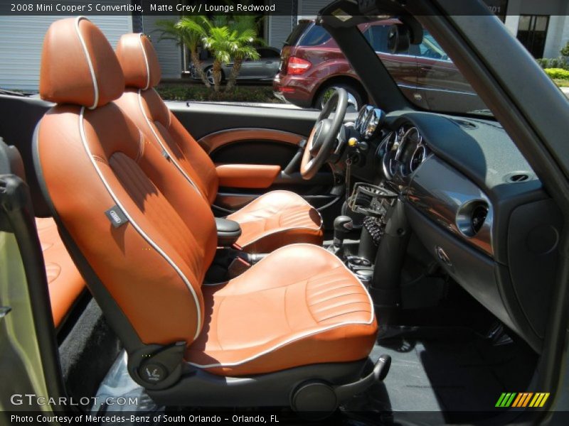 Front Seat of 2008 Cooper S Convertible