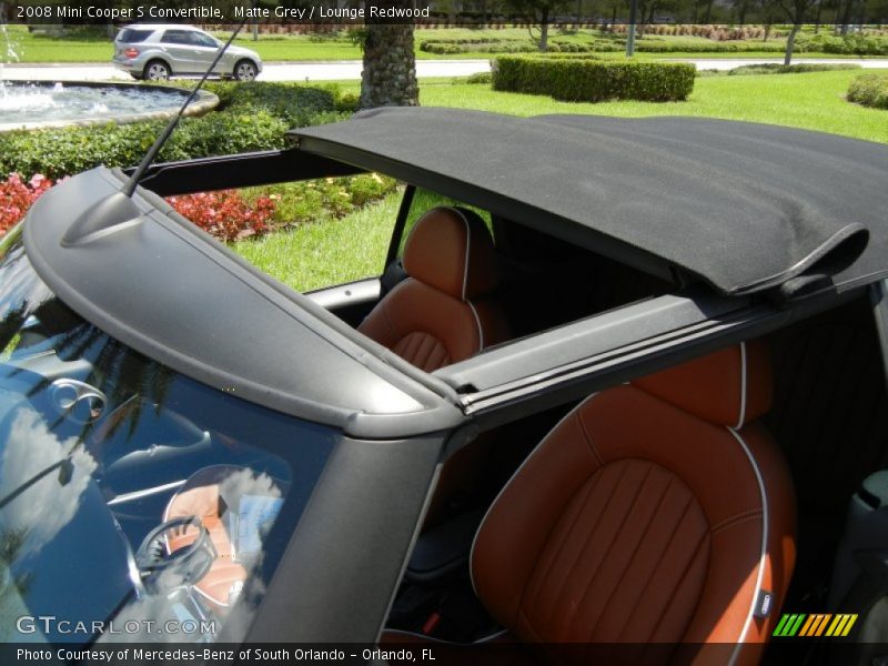 Matte Grey / Lounge Redwood 2008 Mini Cooper S Convertible