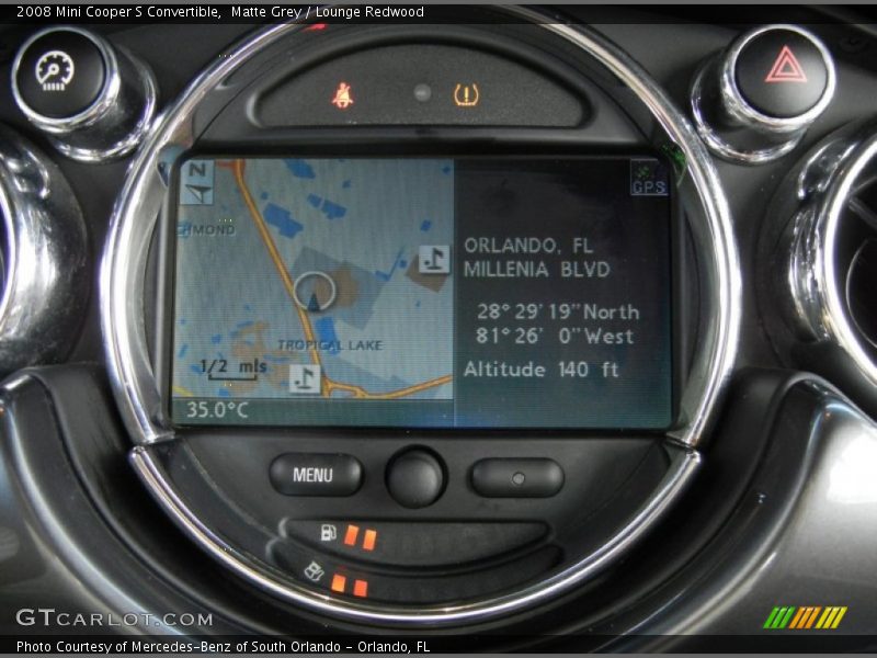 Controls of 2008 Cooper S Convertible