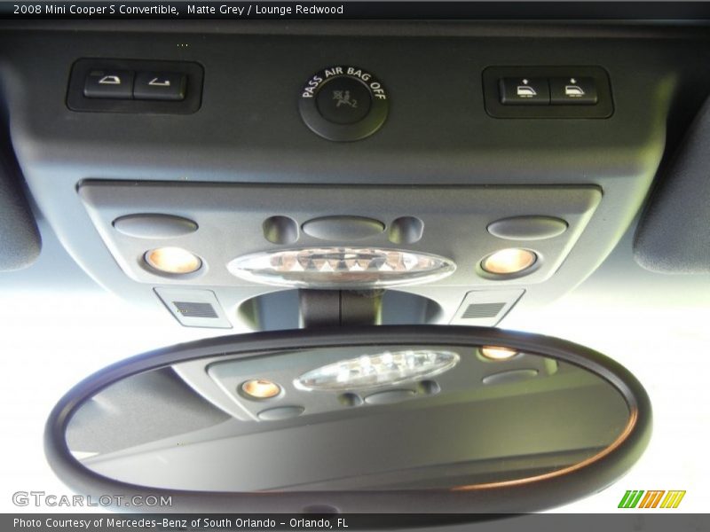 Matte Grey / Lounge Redwood 2008 Mini Cooper S Convertible