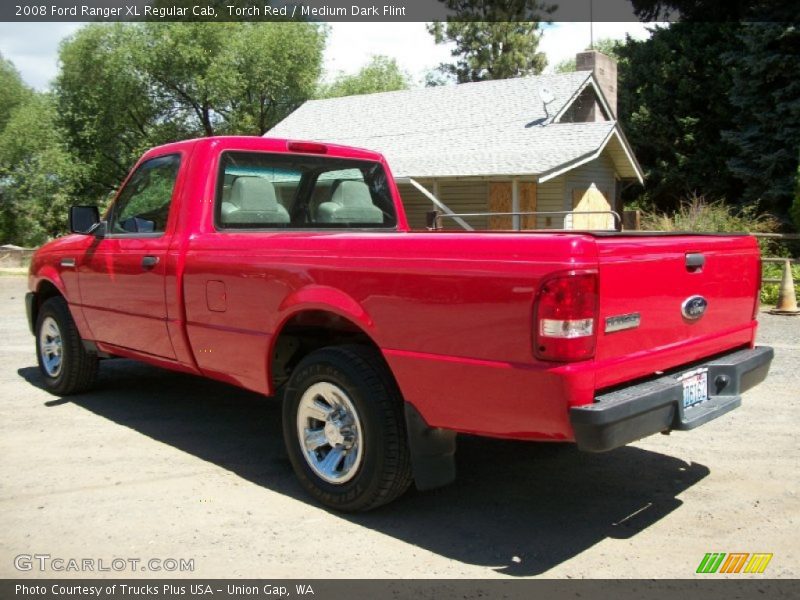 Torch Red / Medium Dark Flint 2008 Ford Ranger XL Regular Cab