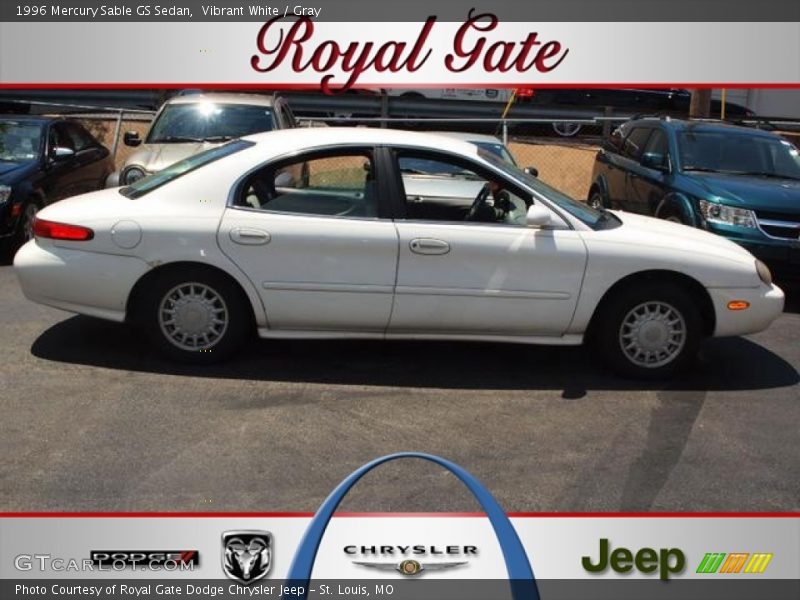 Vibrant White / Gray 1996 Mercury Sable GS Sedan