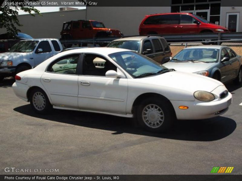 Vibrant White / Gray 1996 Mercury Sable GS Sedan