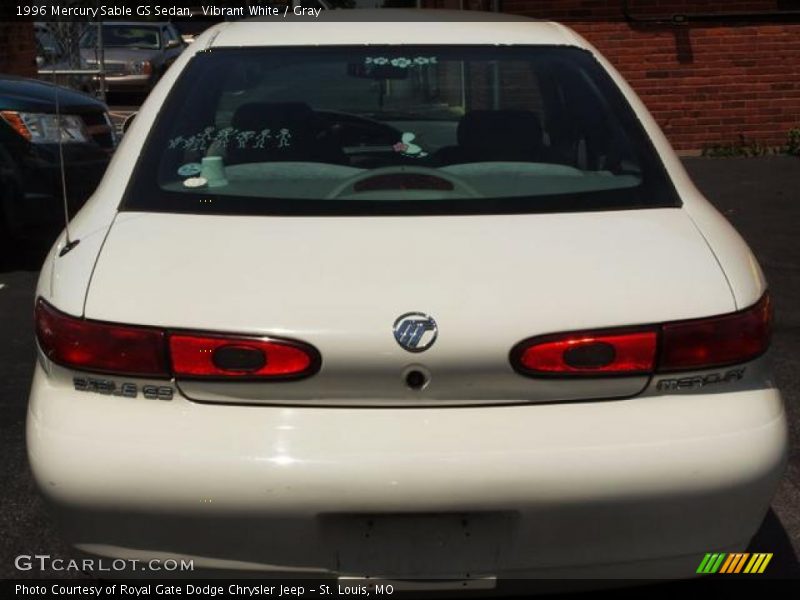 Vibrant White / Gray 1996 Mercury Sable GS Sedan