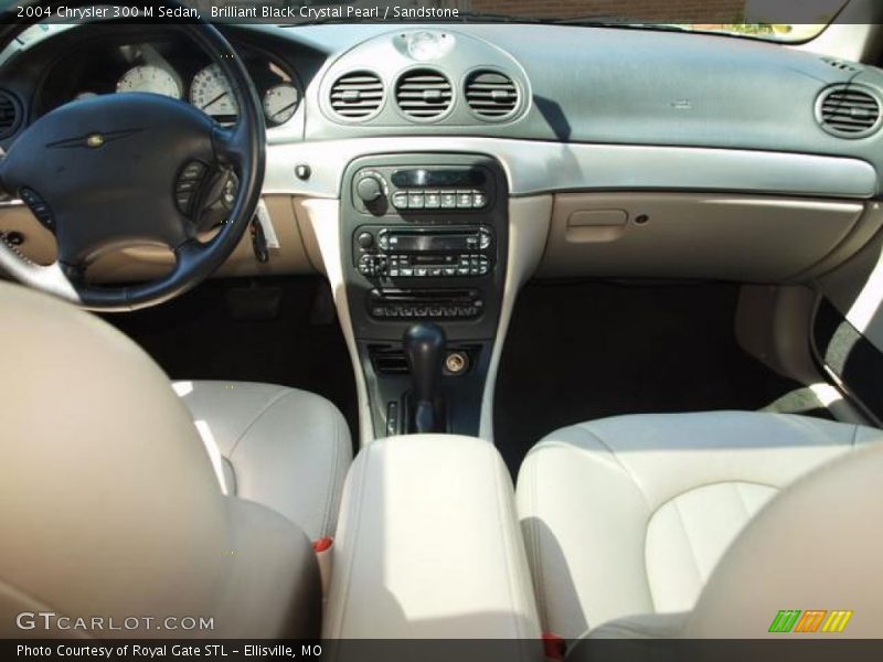Brilliant Black Crystal Pearl / Sandstone 2004 Chrysler 300 M Sedan