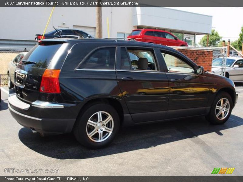 Brilliant Black / Dark Khaki/Light Graystone 2007 Chrysler Pacifica Touring