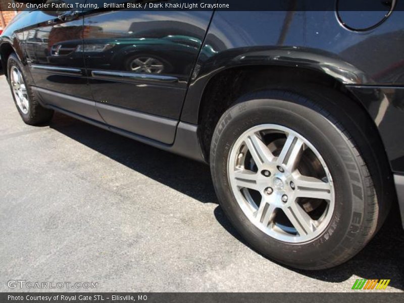 Brilliant Black / Dark Khaki/Light Graystone 2007 Chrysler Pacifica Touring