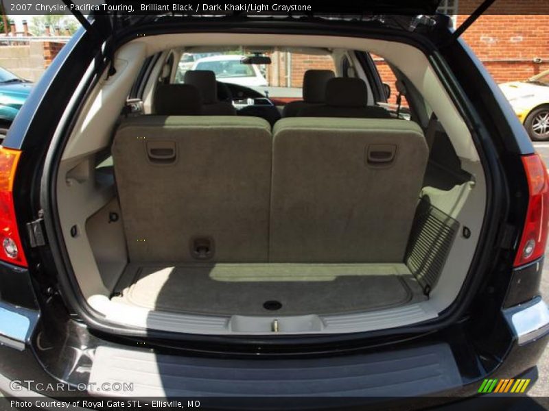 Brilliant Black / Dark Khaki/Light Graystone 2007 Chrysler Pacifica Touring