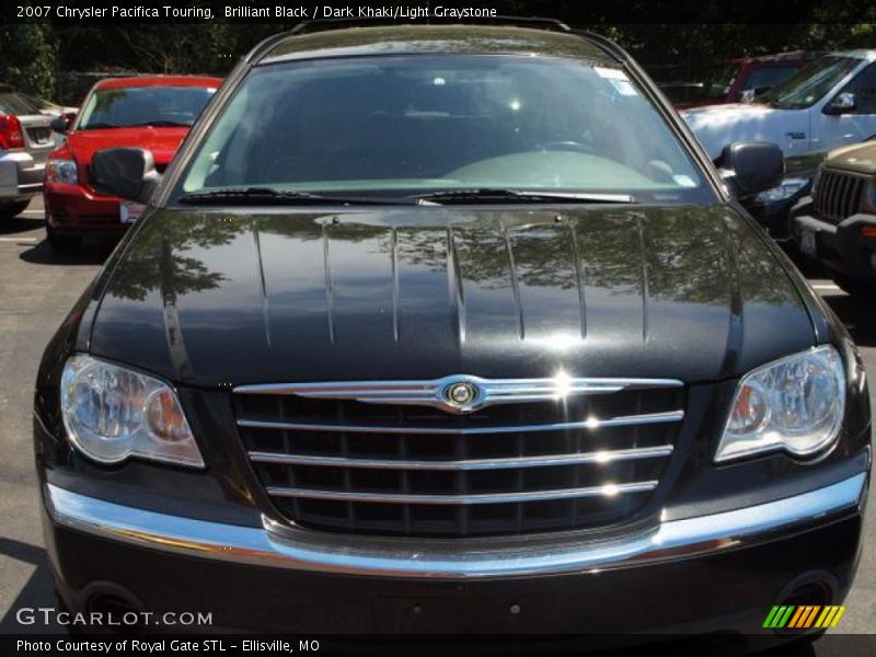 Brilliant Black / Dark Khaki/Light Graystone 2007 Chrysler Pacifica Touring