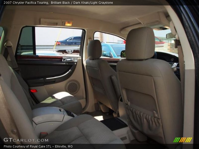 Brilliant Black / Dark Khaki/Light Graystone 2007 Chrysler Pacifica Touring