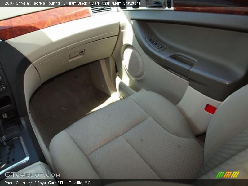Brilliant Black / Dark Khaki/Light Graystone 2007 Chrysler Pacifica Touring