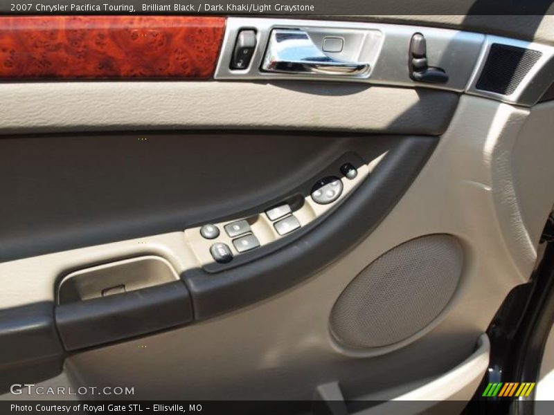 Brilliant Black / Dark Khaki/Light Graystone 2007 Chrysler Pacifica Touring